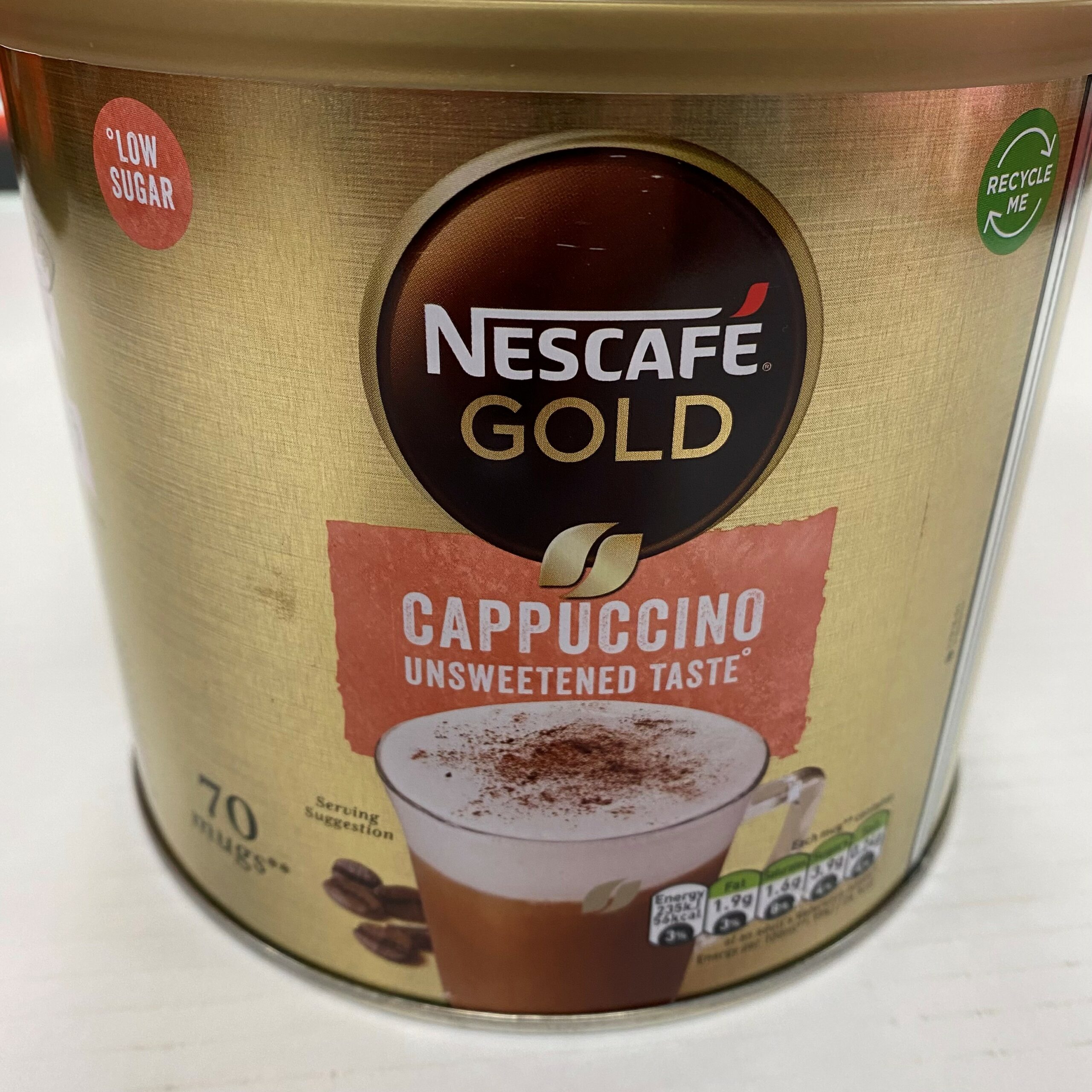Cappuccino Unsweetened Taste Tin 1kg