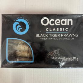 Ocean - Classic Frozen Black Tiger Prawns.