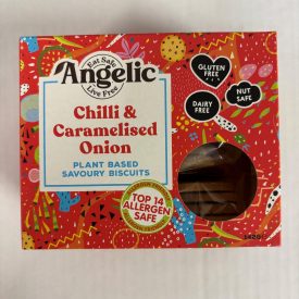 Angelic - Chilli & Caramelised Onion Plant Based Savoury Biscuits